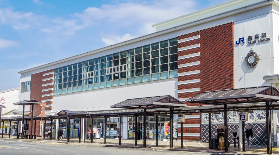 東広島市西条駅の風景