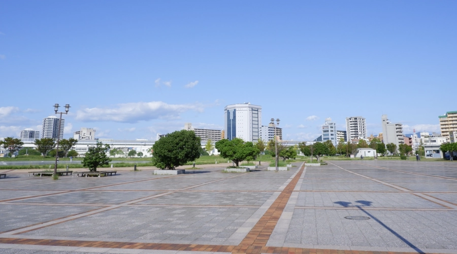 広島市南区の市街地の風景